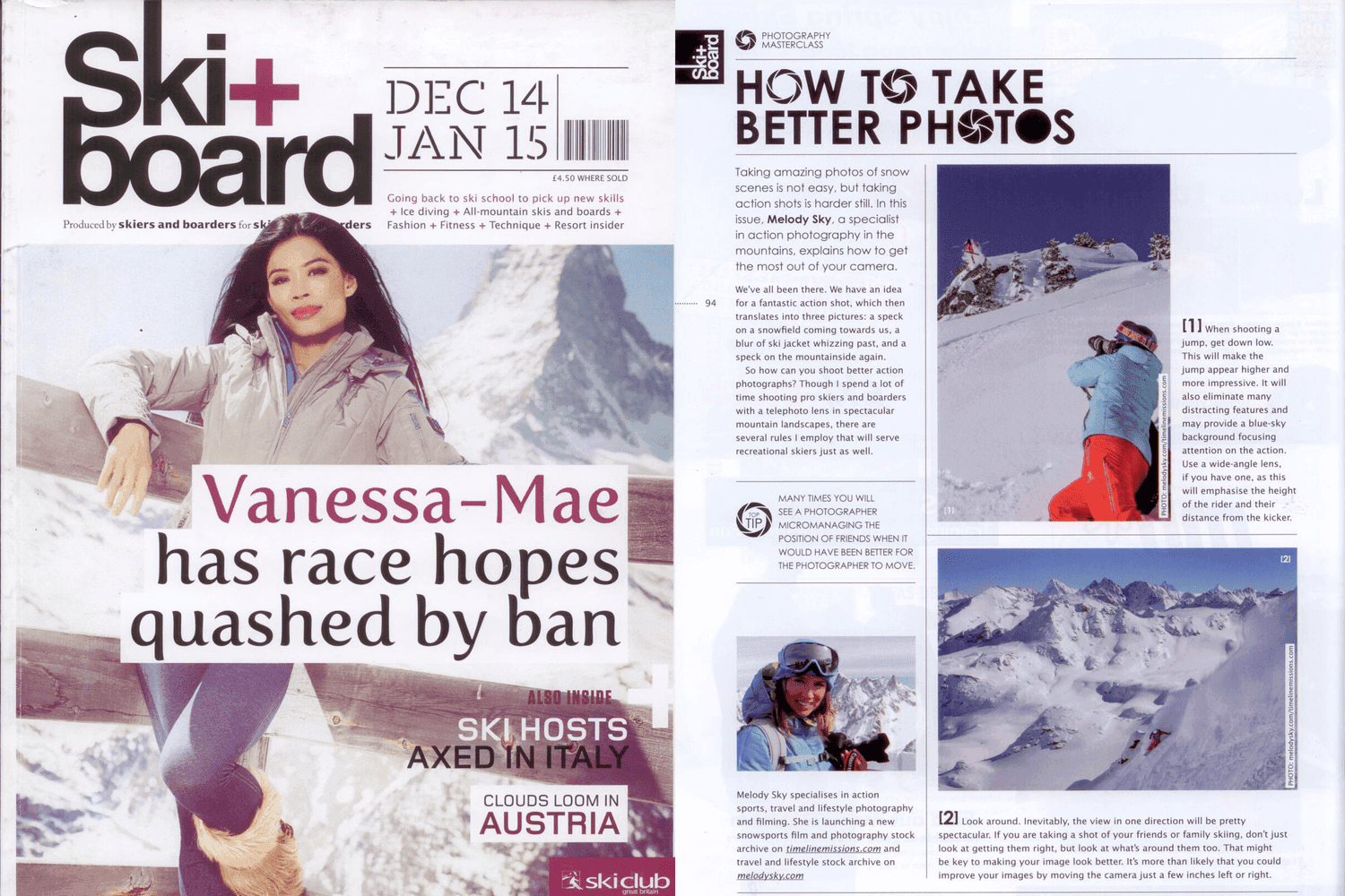 Press cutting — Ski & Board, 2014
