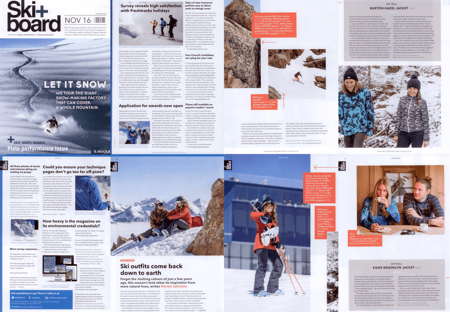 Press cutting — Ski & Board, 2016