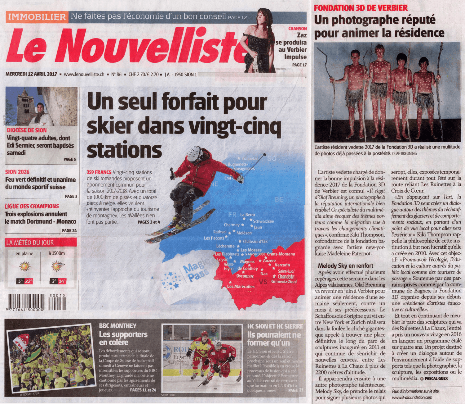 Press cutting — Nouvaliste, 2017