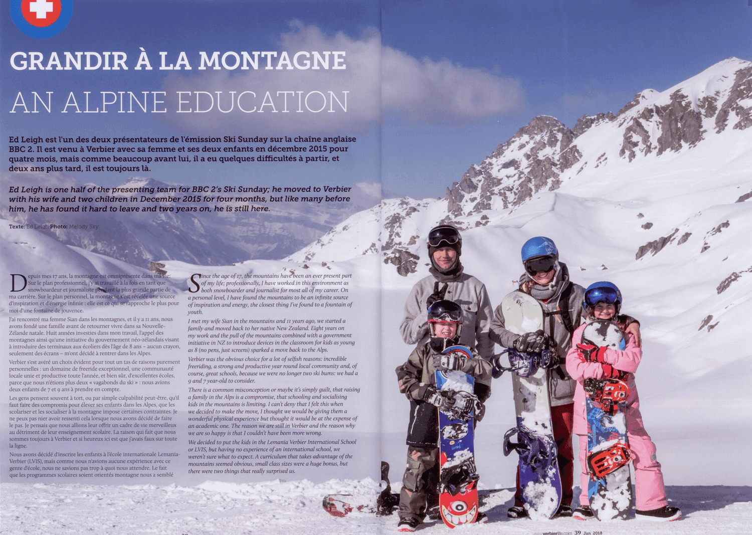 Press cutting — Verbier Life, 2018