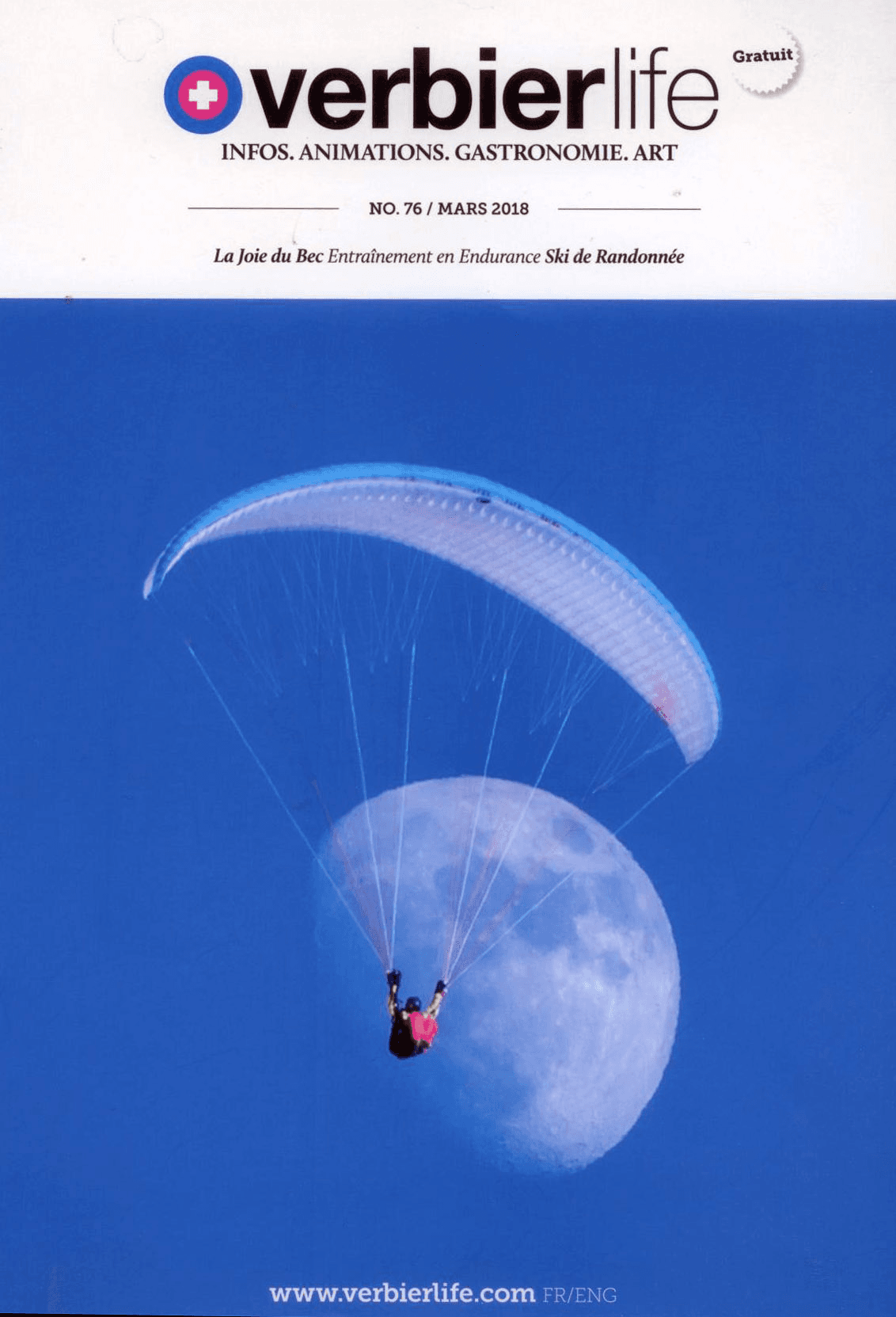 Press cutting — Verbier Life 76, 2018