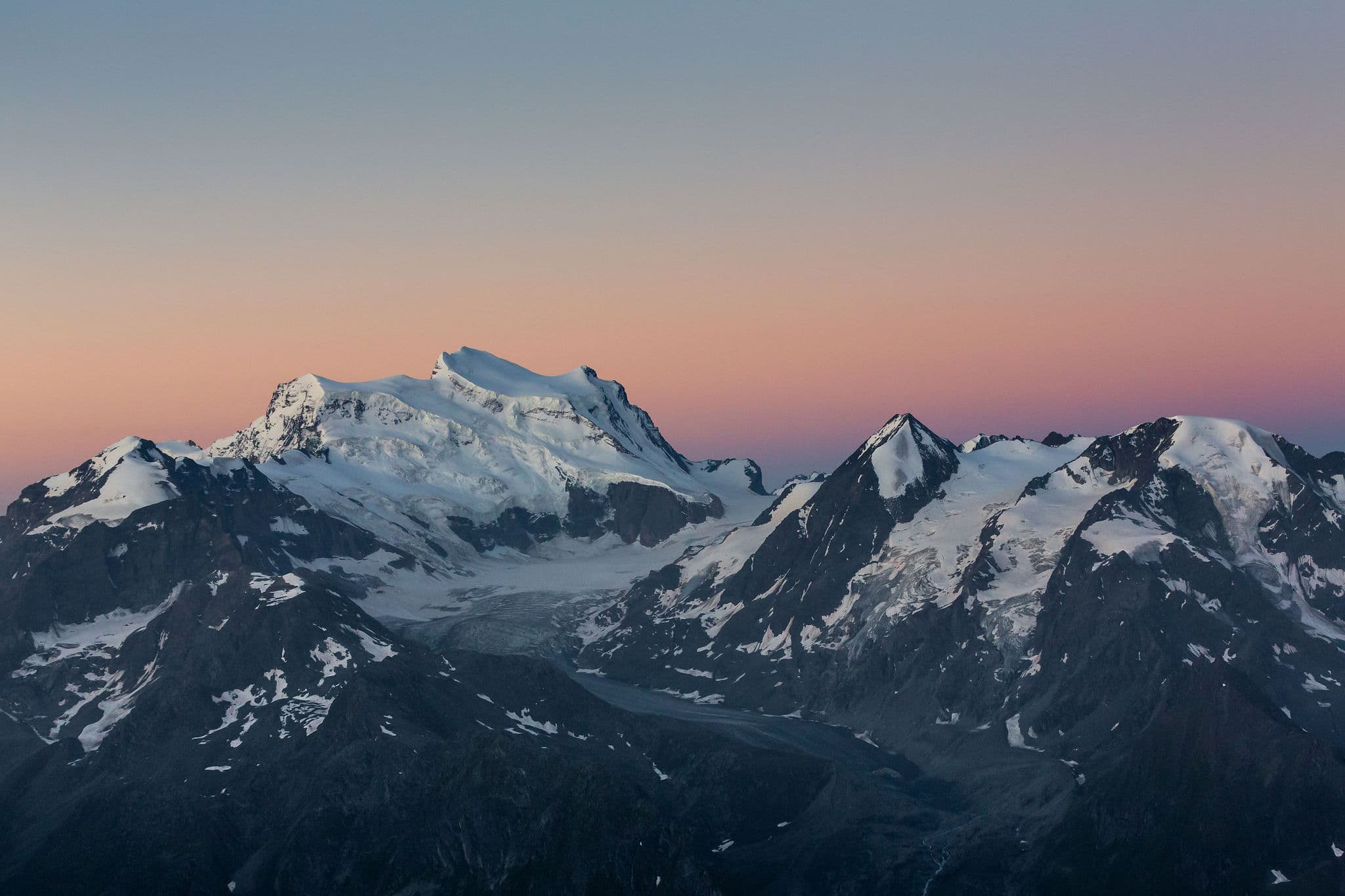 Sweeping panorama of the Swiss Alps